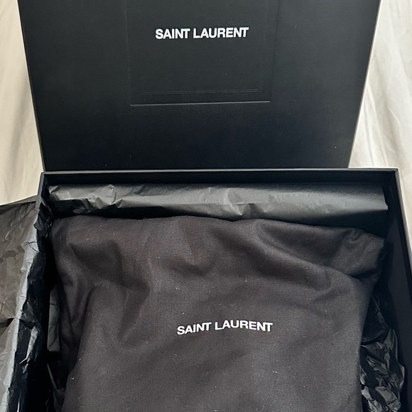 Authentic YSL Snake Print Leather Sandal Heels - Picture 3 of 3